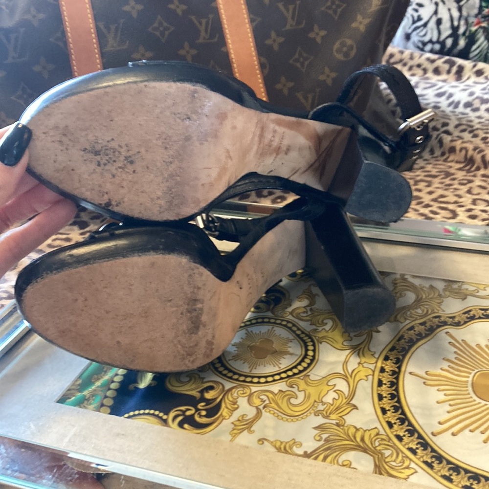 Dior black heeled sandals 40 - Picture 5 of 6
